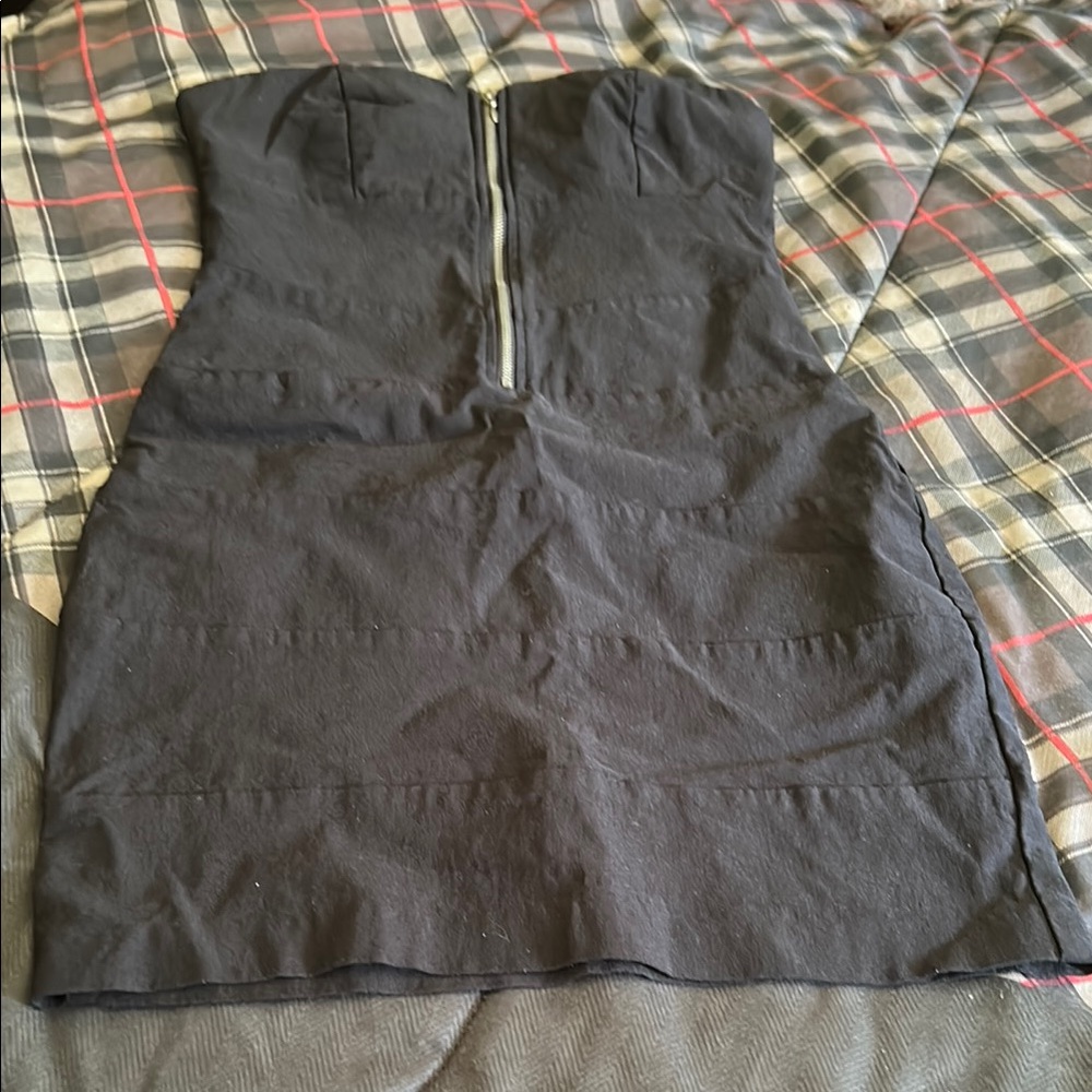 Forever 21 Black Strapless Dress